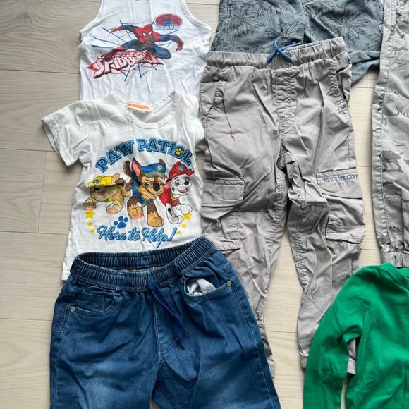 Set of 7 Lot Boy's Pants Tops Shorts Various Size 6 - Picture 3 of 3